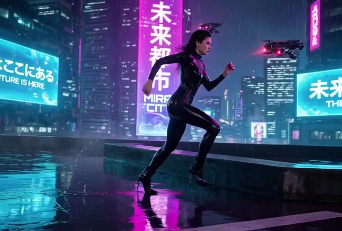 Flucht durch Mirai City
