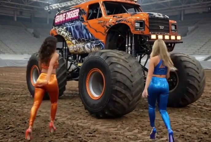 Showtime vor dem Monstertruck